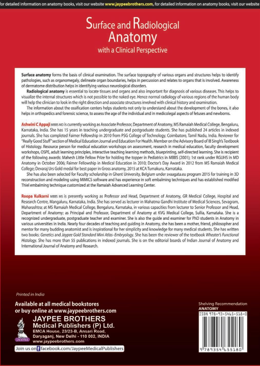Surface and Radiological Anatomy with a Clinical Perspective - Retail Maharaj