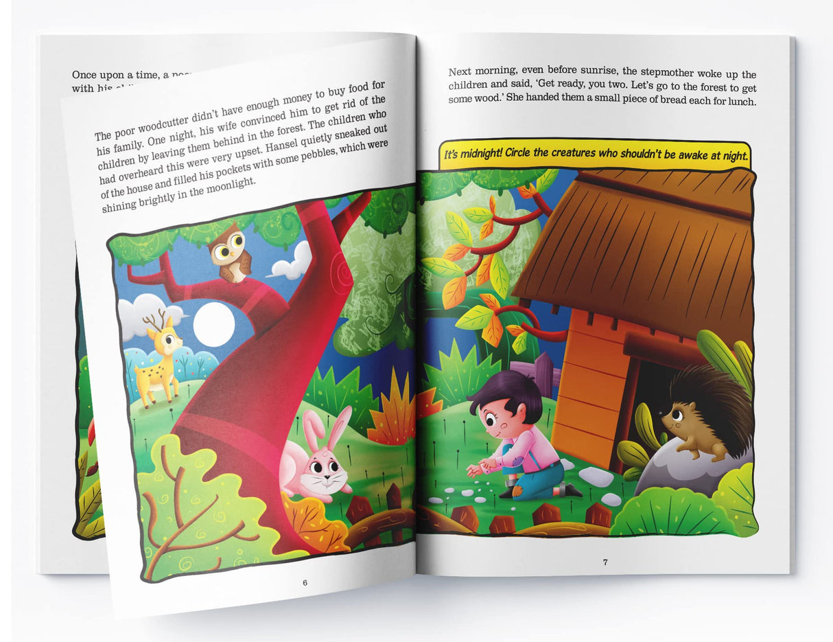 Fairy Tales Comprehension – Hansel and Gretel Build Reading Confidence with Classic Stories | Vocabulary, Questions & Imagination | Ages 5–8 | 2+ Hours of Fun Learning - Retail Maharaj