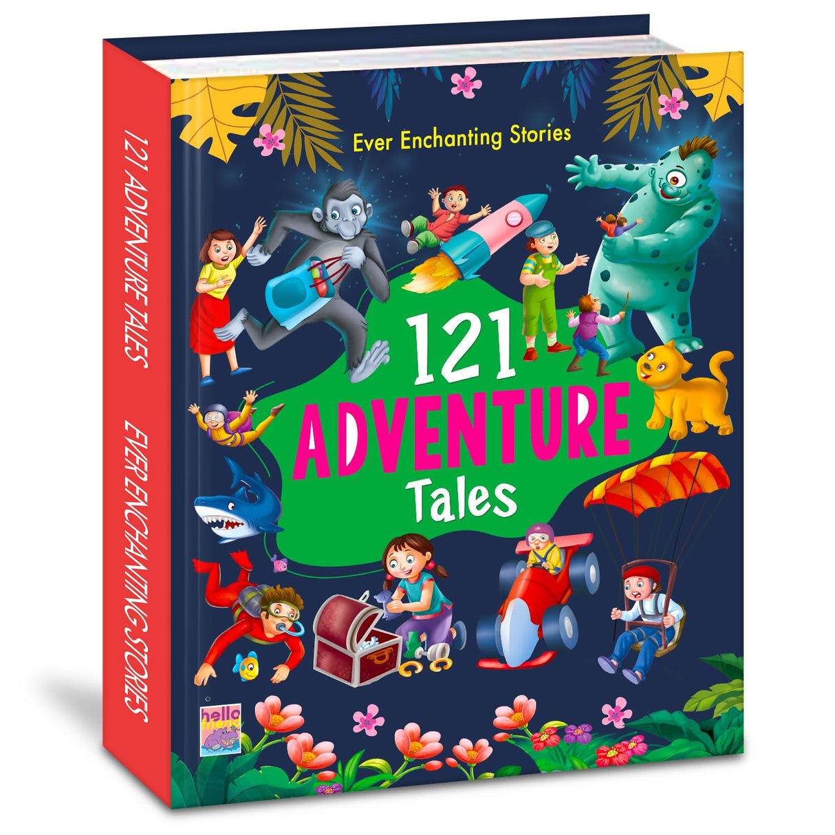 121 Adventure Tales - Illustrated Story Books for Kids and Childrens - Bedtime Traditional Short Stories with Colourful Pictures in English | Hello ... - Ages 3+ Years (121 Short Stories Book) - Retail Maharaj