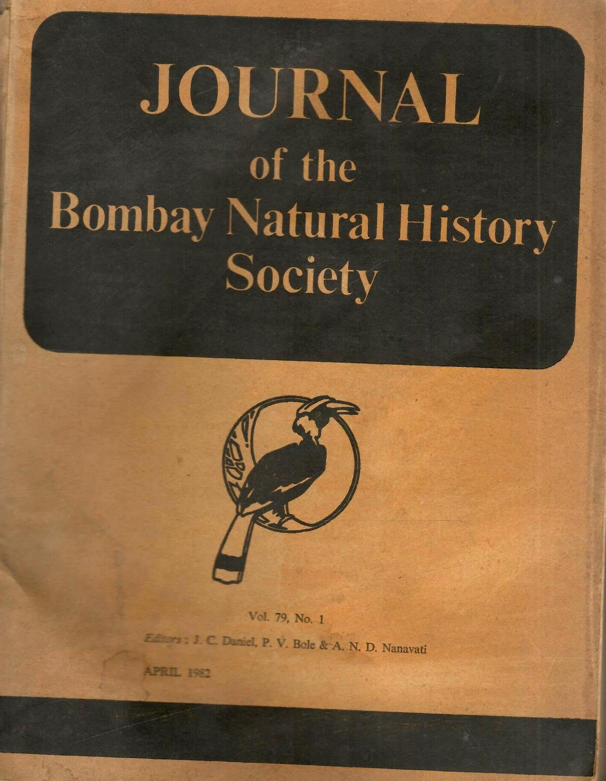 Journal Of The Bombay Natural History Society - Vol. 79, No. 1 - April1982