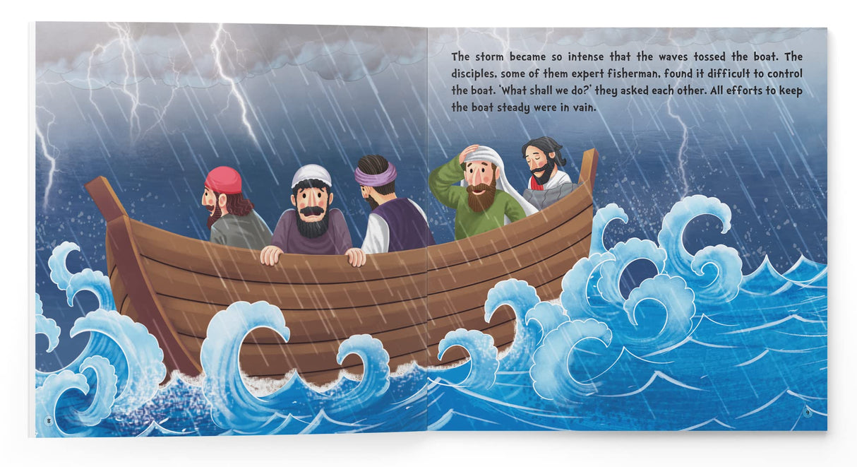 My First Illustrated Bible Story: Jesus Calms the Storm - Retail Maharaj