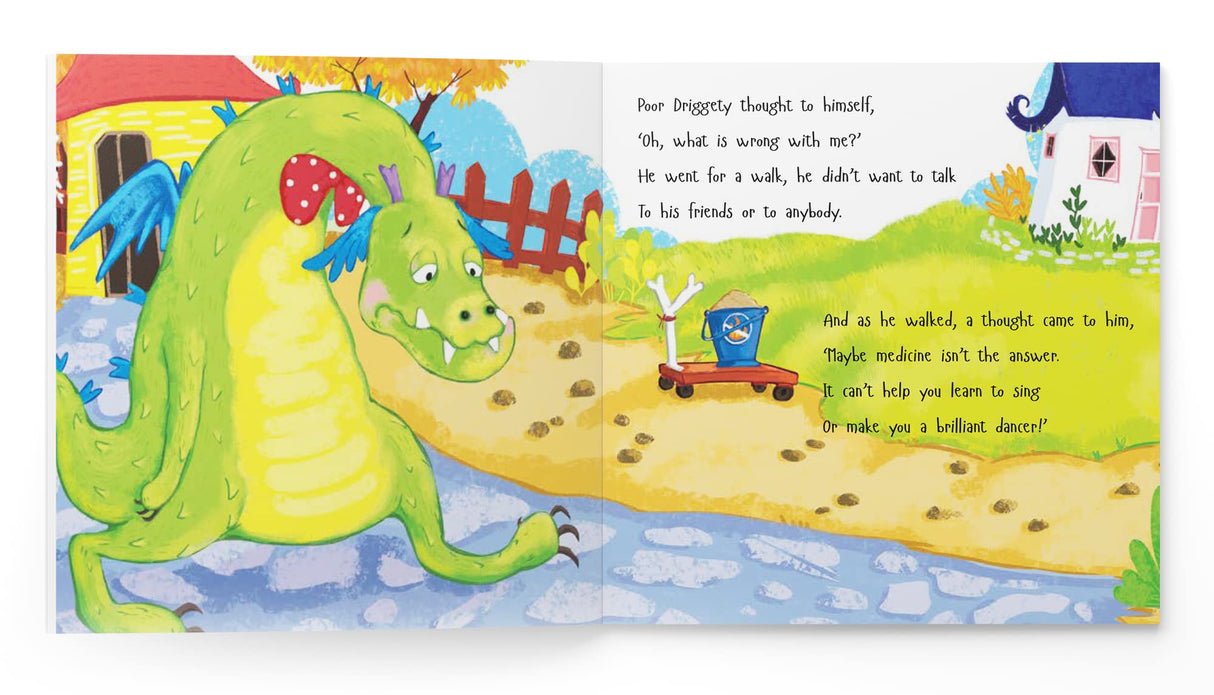 Driggety Droo: The Very Determined Dragon -A Fun Story About Never Giving Up,Age Group: 5+,Children's Illustrated Picture Book About Important Life Lessons for Kids,Explore Magical World of Dragons - Retail Maharaj