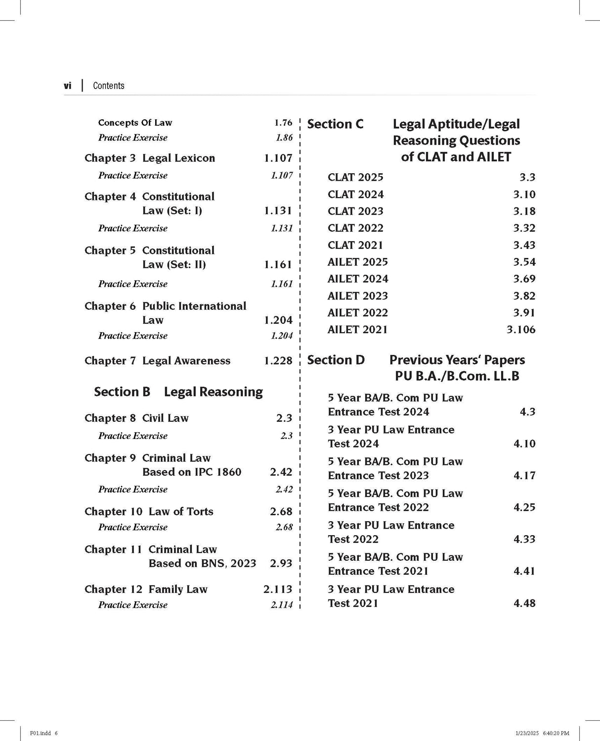 Legal Aptitude Workbook (2025-26) | For Law Entrances (UG & PG) | CLAT, SLAT, BLAT, MAH (CET-LAW), AILET, PU, DU, IPU, UPES & Other UG/PG Law Entrance ... Papers With Answer Keys | 6th Edition - Retail Maharaj