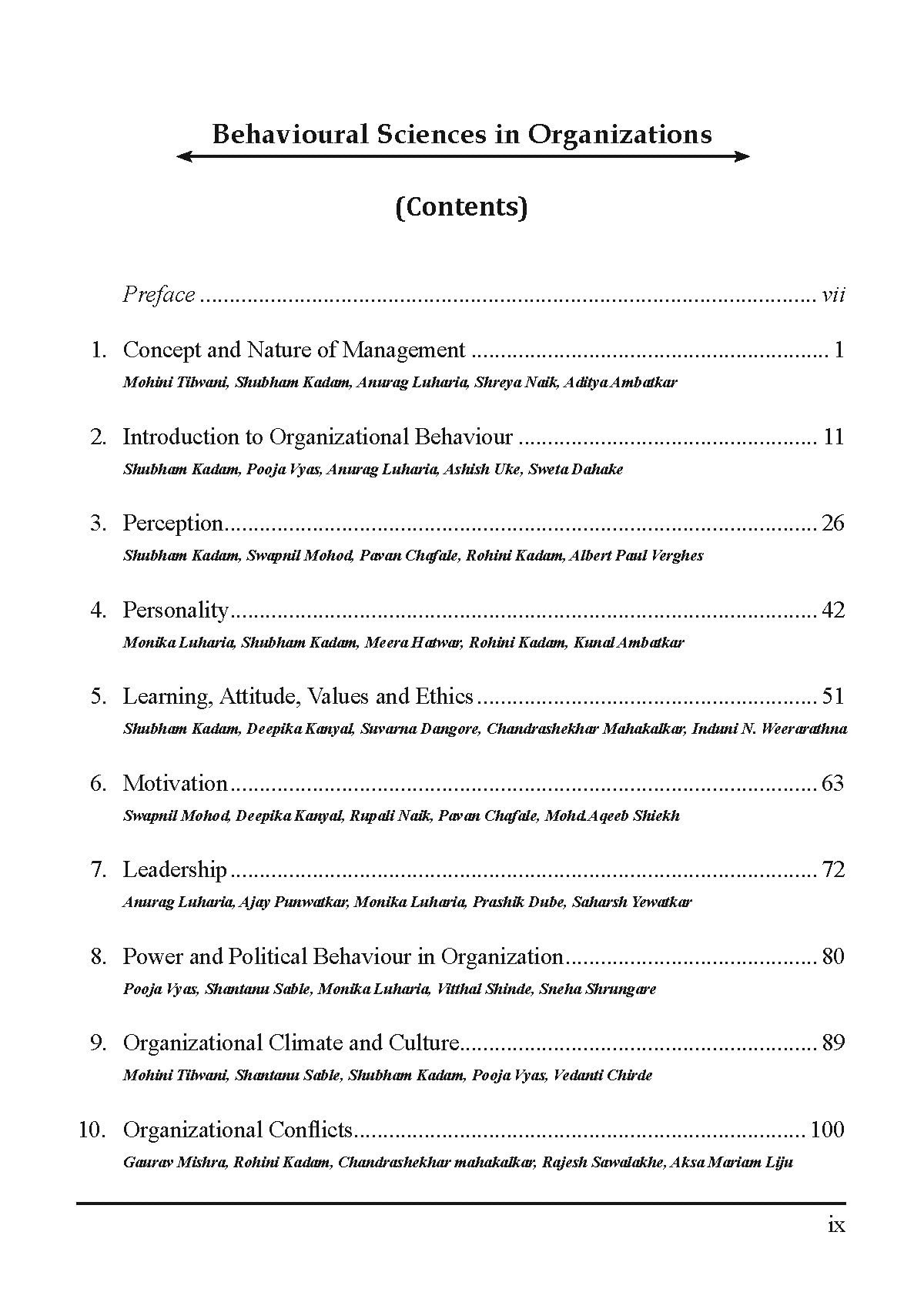 Behavioural Sciences in Organizations - Retail Maharaj