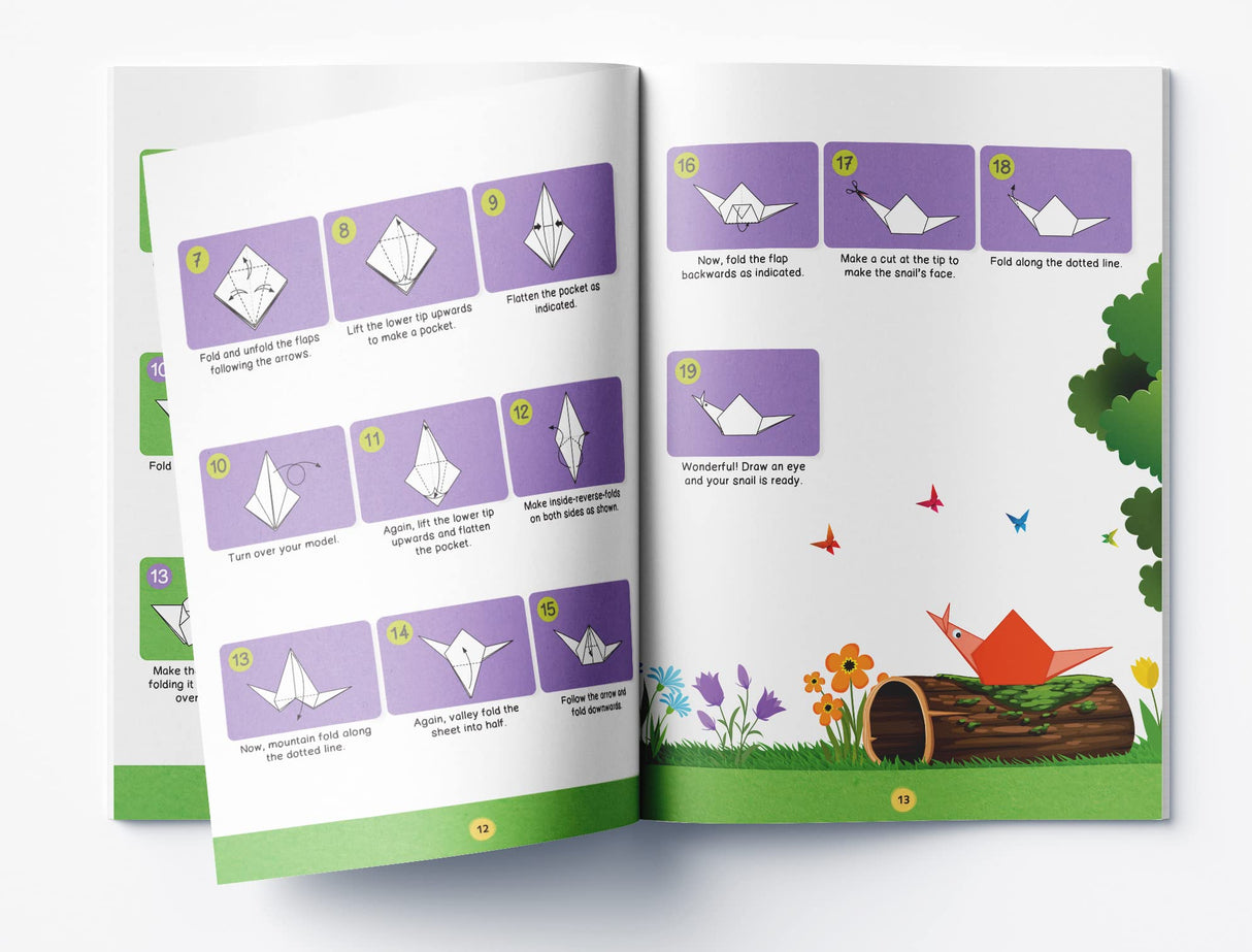 Origami: Step-by-Step Introduction to Paper Folding | Activity Book for Children Level 3 (Advanced) | Ages 8–12 | Hours of Creative Learning - Retail Maharaj