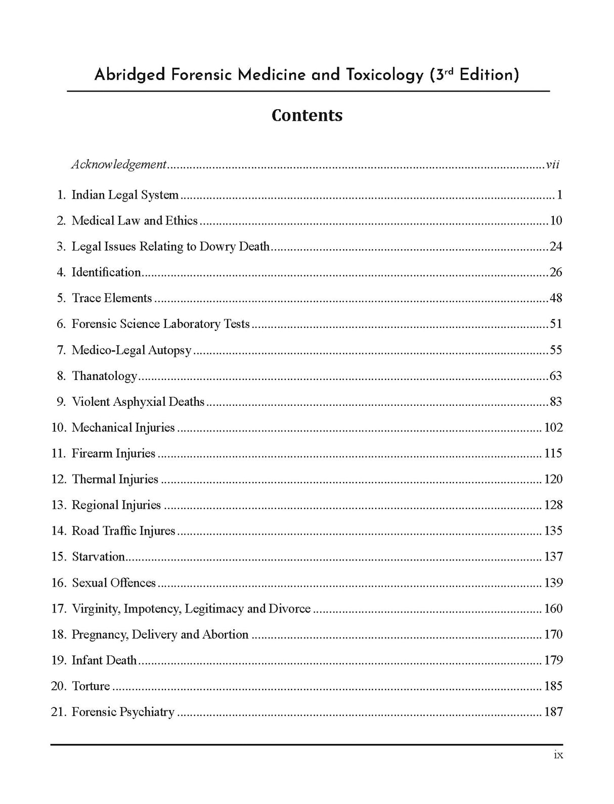 Abridged Forensic Medicine and Toxicology (3rd Edition) - Retail Maharaj