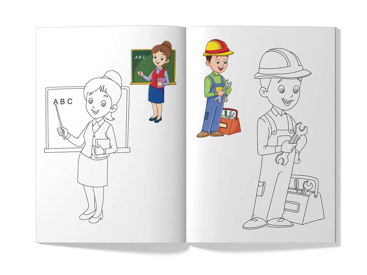 Little Artist Series Professions: Copy Colour Books - Retail Maharaj