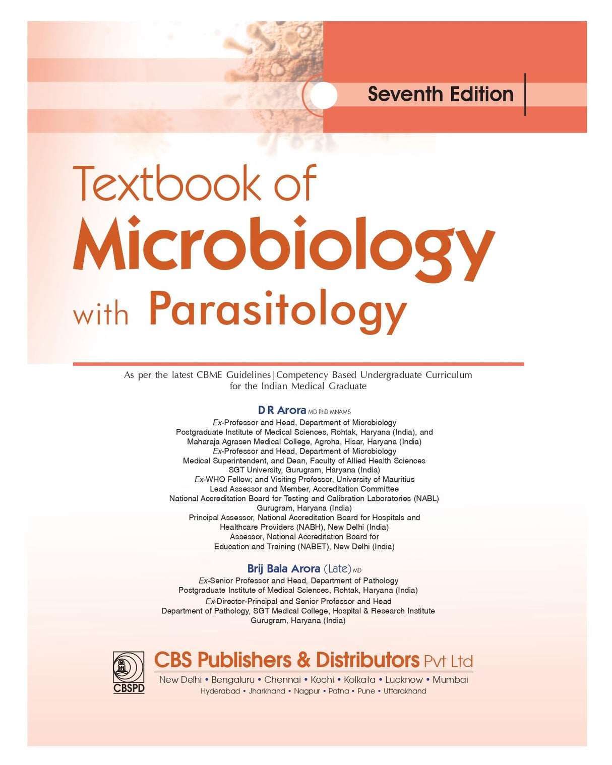 Textbook Of Microbiology With Parasitology 7Ed (Pb 2024) - Retail Maharaj