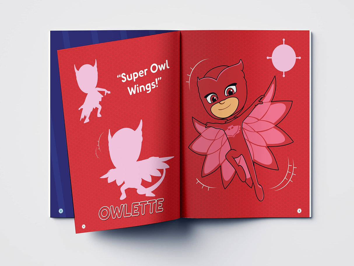 Into the Night to Save the Day – PJ Masks Sticker Book Fun Activity Book for Kids | 100+ Stickers, Mazes & Games | Ages 3–6 | 2 Hours of Hero-Packed Play & Learning - Retail Maharaj