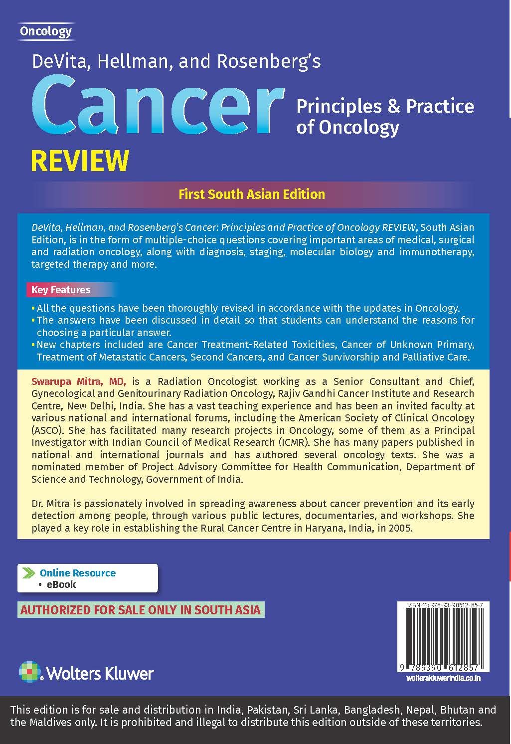 DeVita, Hellman and Rosenberg’s Cancer Principles & Practice of Oncology Review, 1st South Asian ed - Retail Maharaj