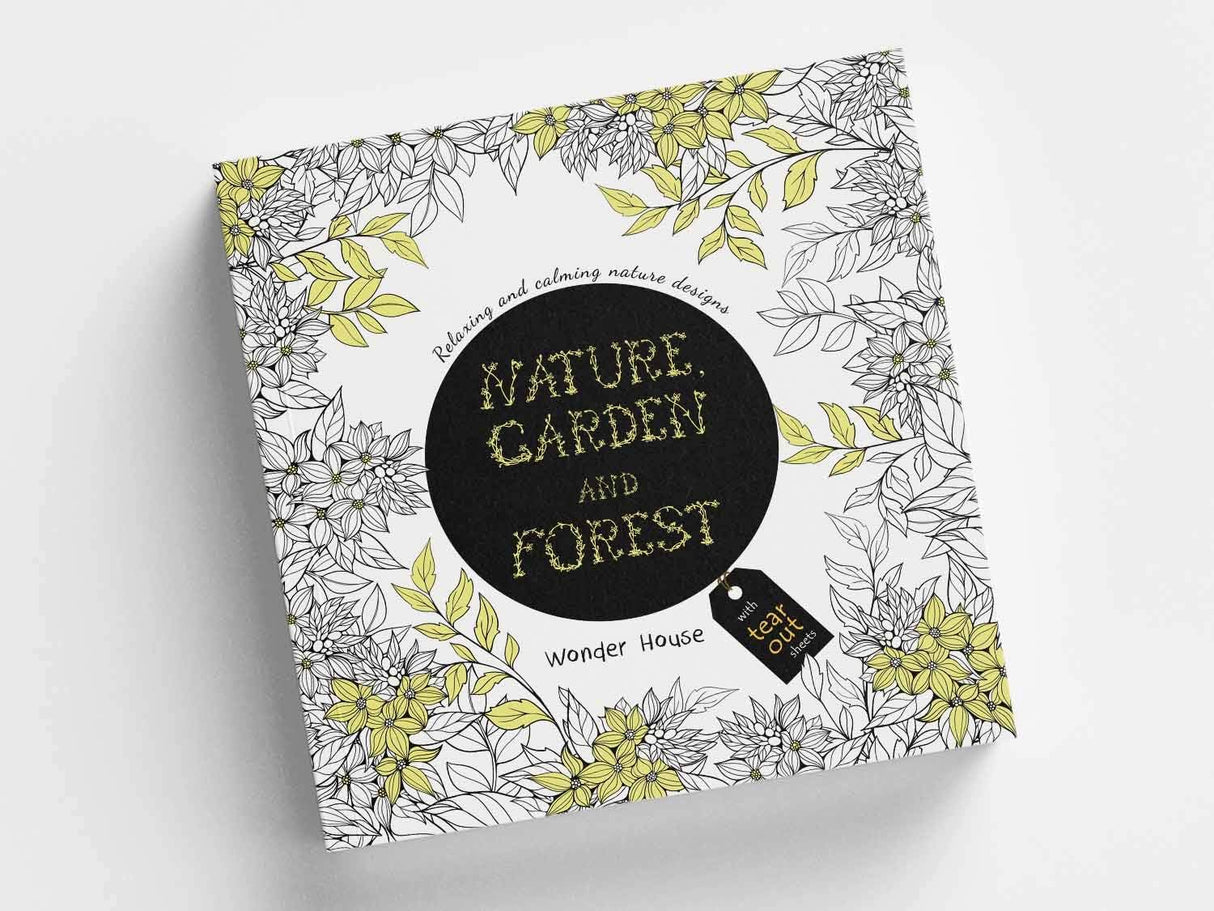 Nature, Garden and Forest: Colouring books for Adults with tear out sheets - Retail Maharaj