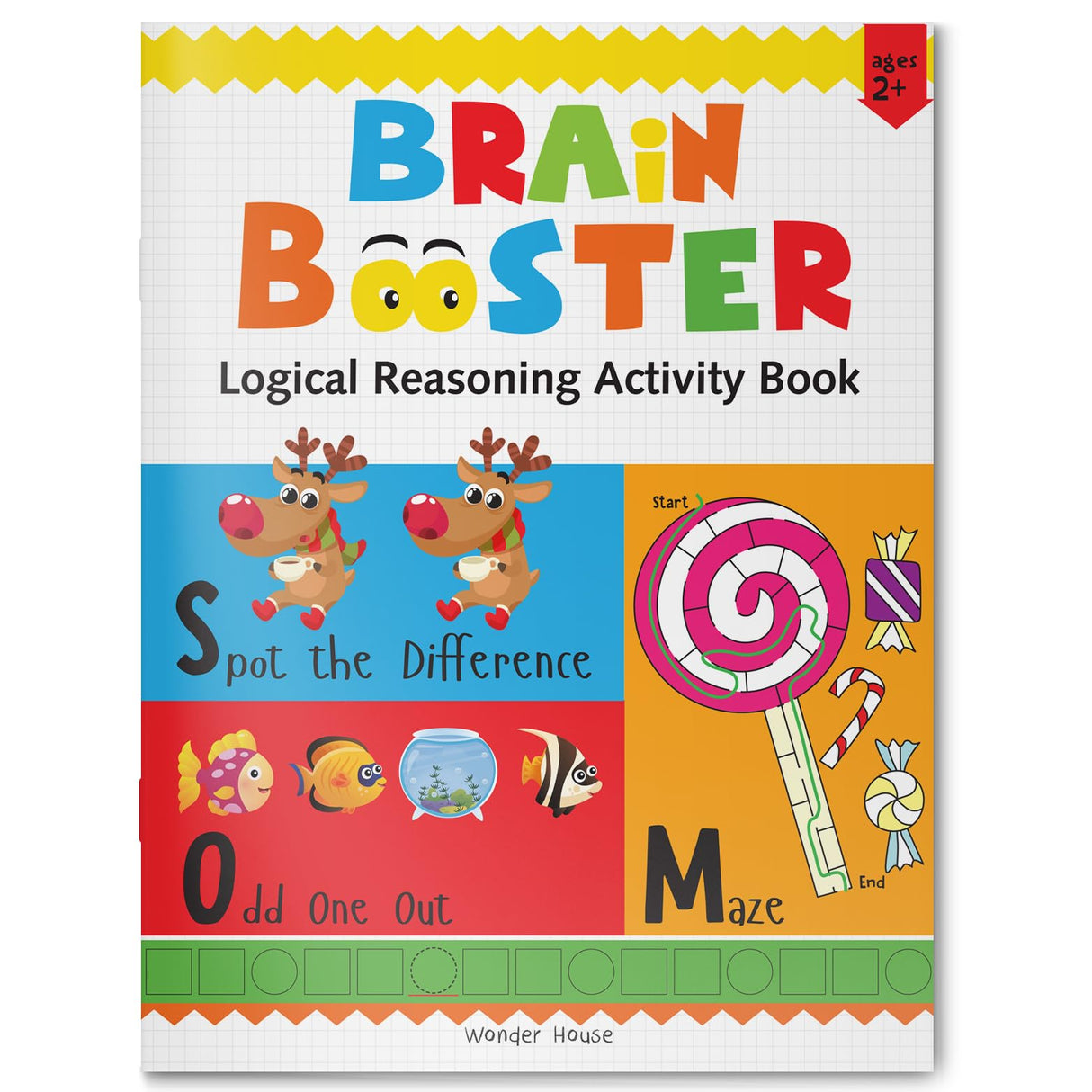 Preschool Activity Book: Brain Booster – Logical Reasoning Activity Book for Kids Ages 3–5 | Fun Puzzles, Patterns, Sorting, Matching & Thinking Skills | 3+ Hours of Brain-Boosting Fun - Retail Maharaj