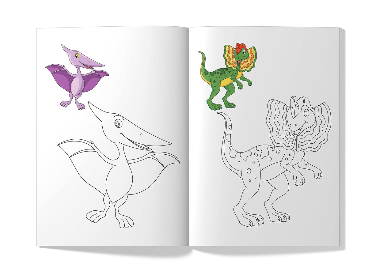 Little Artist Series Dinosaurs: Copy Colour Books - Retail Maharaj