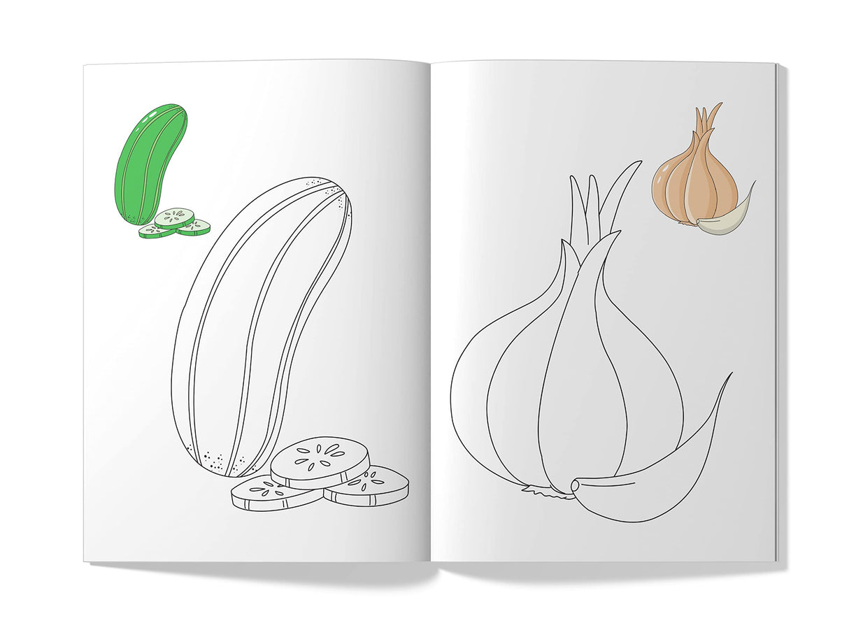 Little Artist Series Vegetables: Copy Colour Books - Retail Maharaj