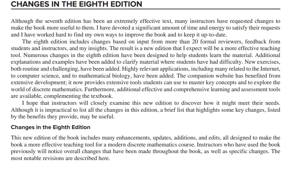 Discrete Mathematics And Its Applications | 8th Edition | Kenneth H. Rosen & Dr. Kamala Krithivasan - Retail Maharaj