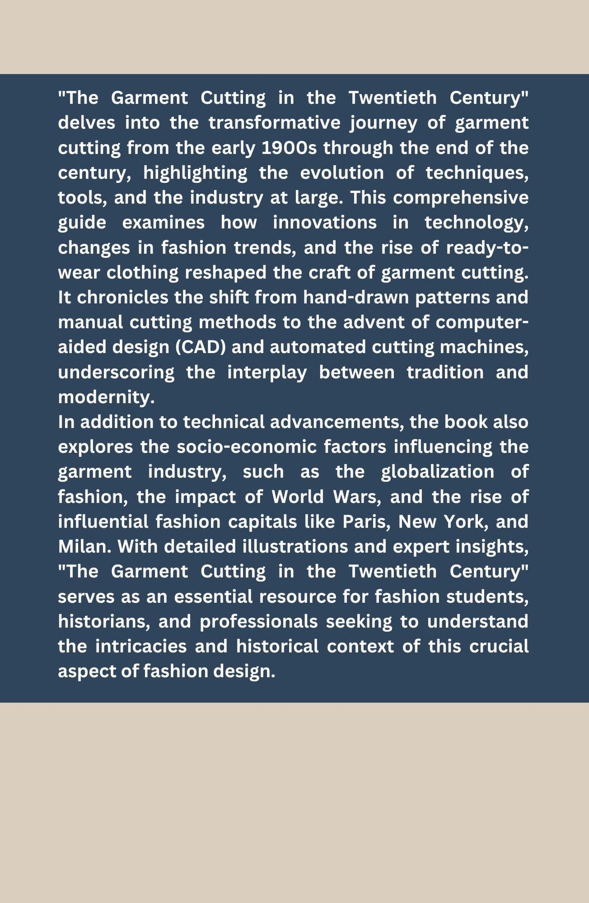 Garment Cutting In The Twentieth Century - Retail Maharaj