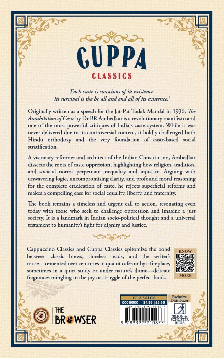 The Annihilation of Caste (Cuppa Freedom Classics) - Retail Maharaj