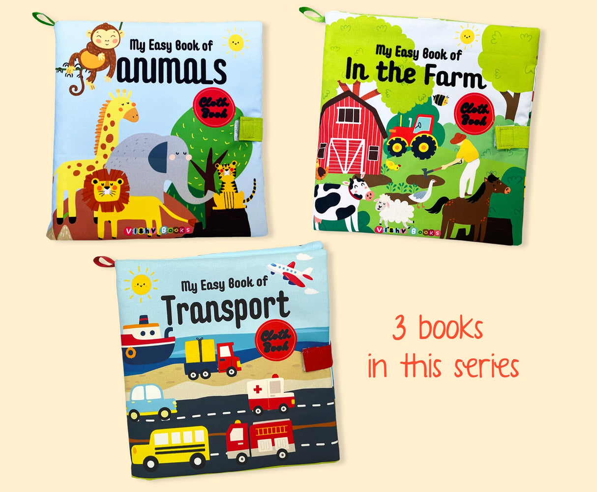 Vishv Books Cloth Book My Easy Book of In the Farms - Retail Maharaj