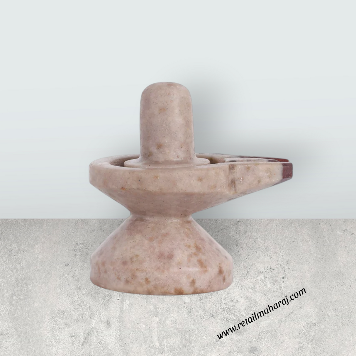 Narmadha Shivling Murti - 3 x 2.75 Inches | Shiva Lingam Statue / Shivling Statue for Abhishekam & Pooja - Retail Maharaj
