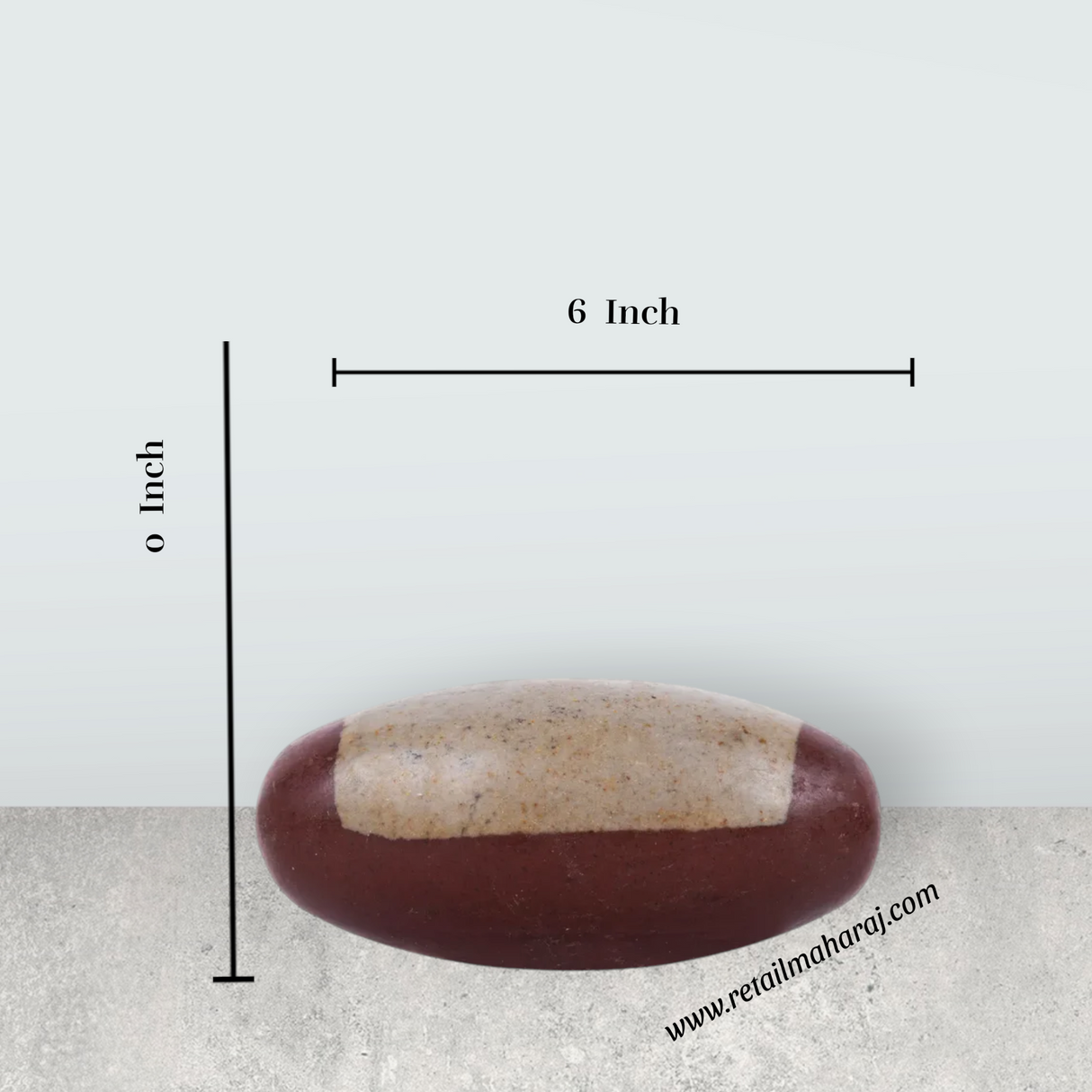 Narmadha Banalingam – 6 Inches | Banalinga Shivling / Shivalingam for Pooja & Worship - Retail Maharaj