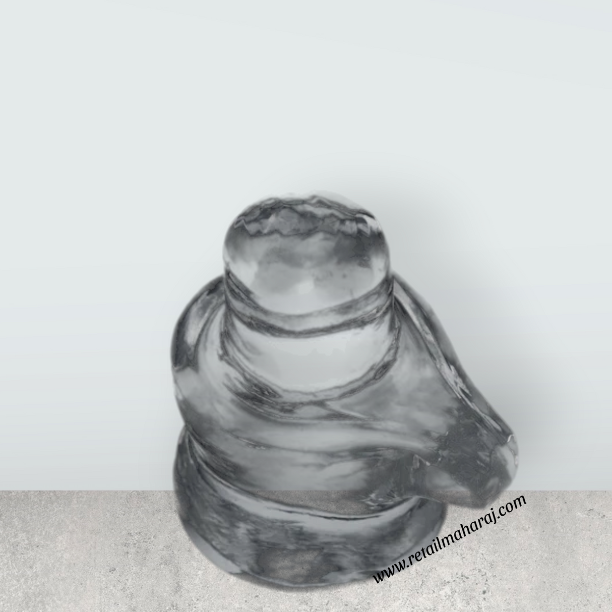 Spatika Lingam - 0.75 x 1 Inch | Spatika Shiva Lingam/ Spatika Shivling for Pooja and Worship - Retail Maharaj