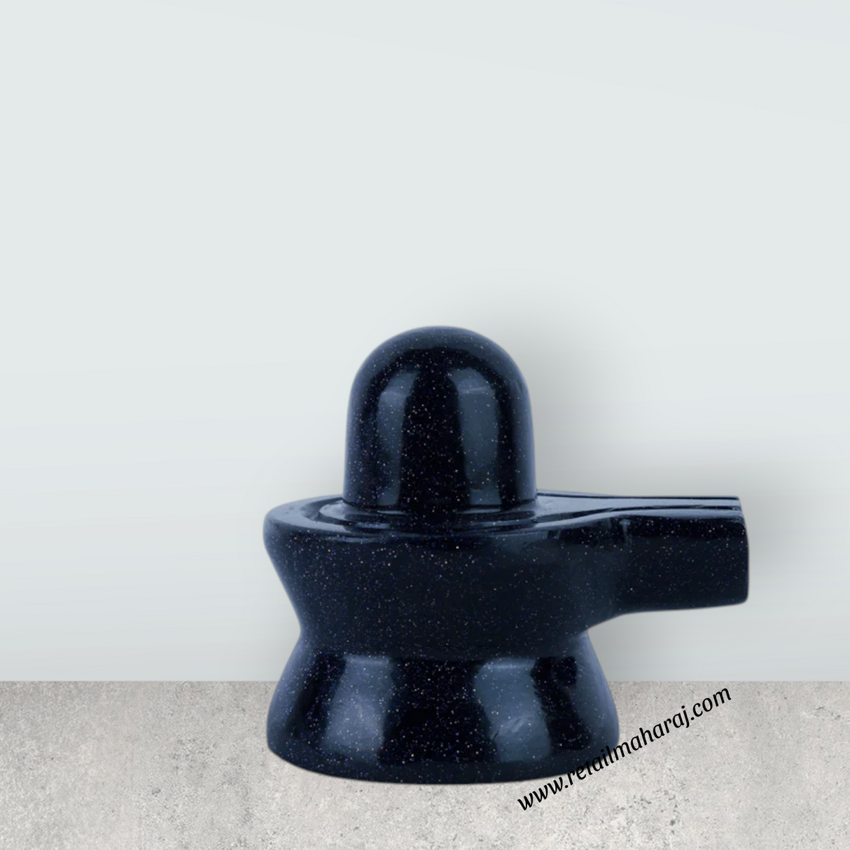 Blue Sunstone Shiv Ling Murti - 1.5 x 2 Inches | Crystal Shiva Lingam Statue/ Gemstone Shiv Ling Idol for Pooja - Retail Maharaj