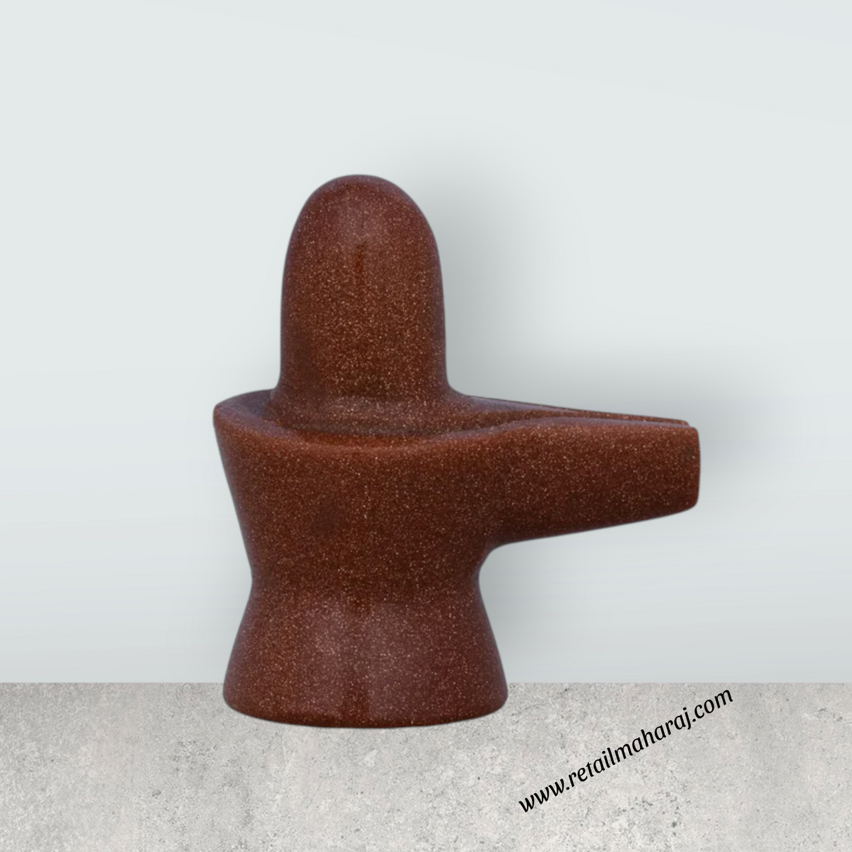 Red Sun Stone Shivling - 1 x 1.5 Inches | Stone Lingam/ Stone Shiva Lingam for Pooja/ 20 Gms Approx - Retail Maharaj