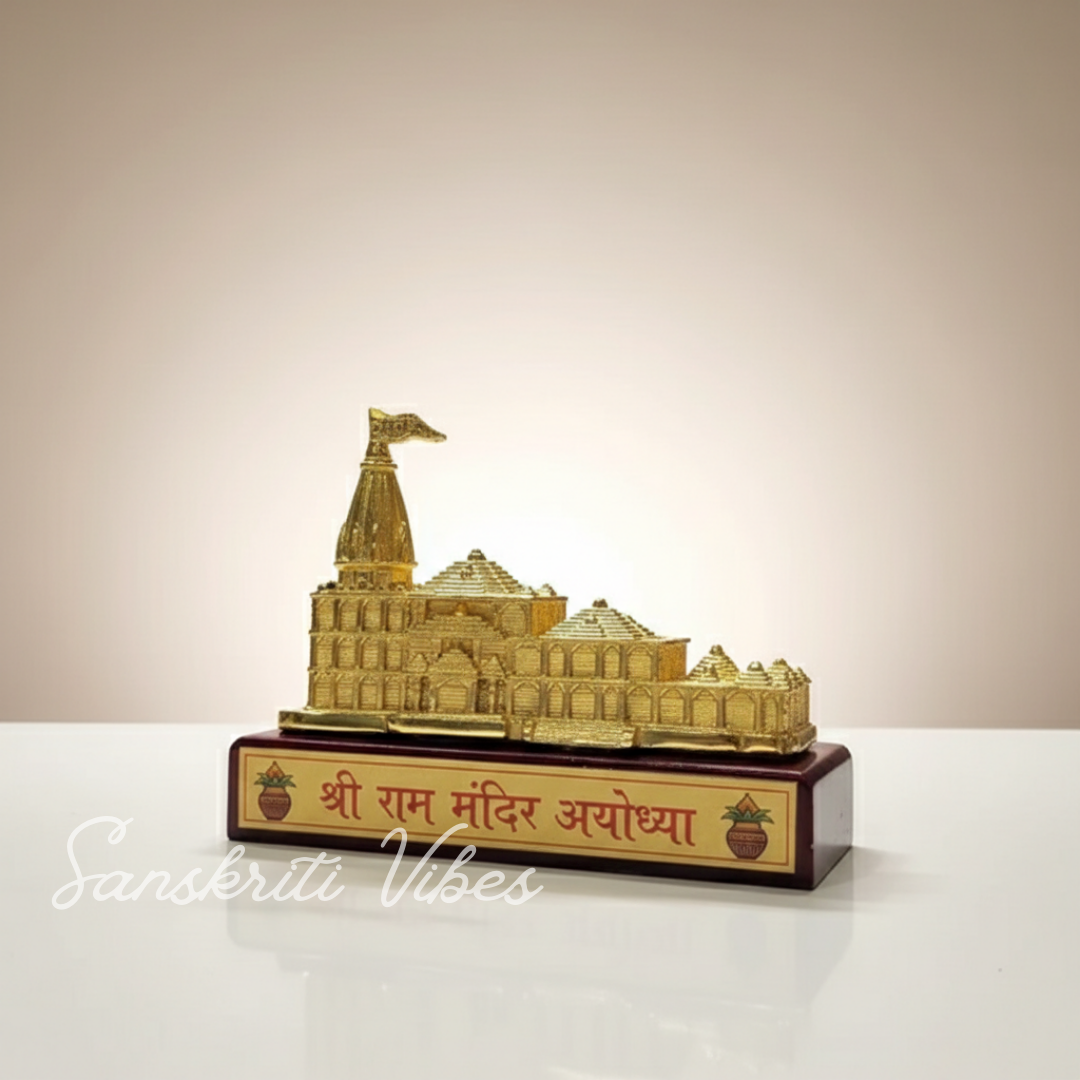 Ayodhya Shree Ram Mandir Architectural Model Showpiece for Home Decor Office - Retail Maharaj