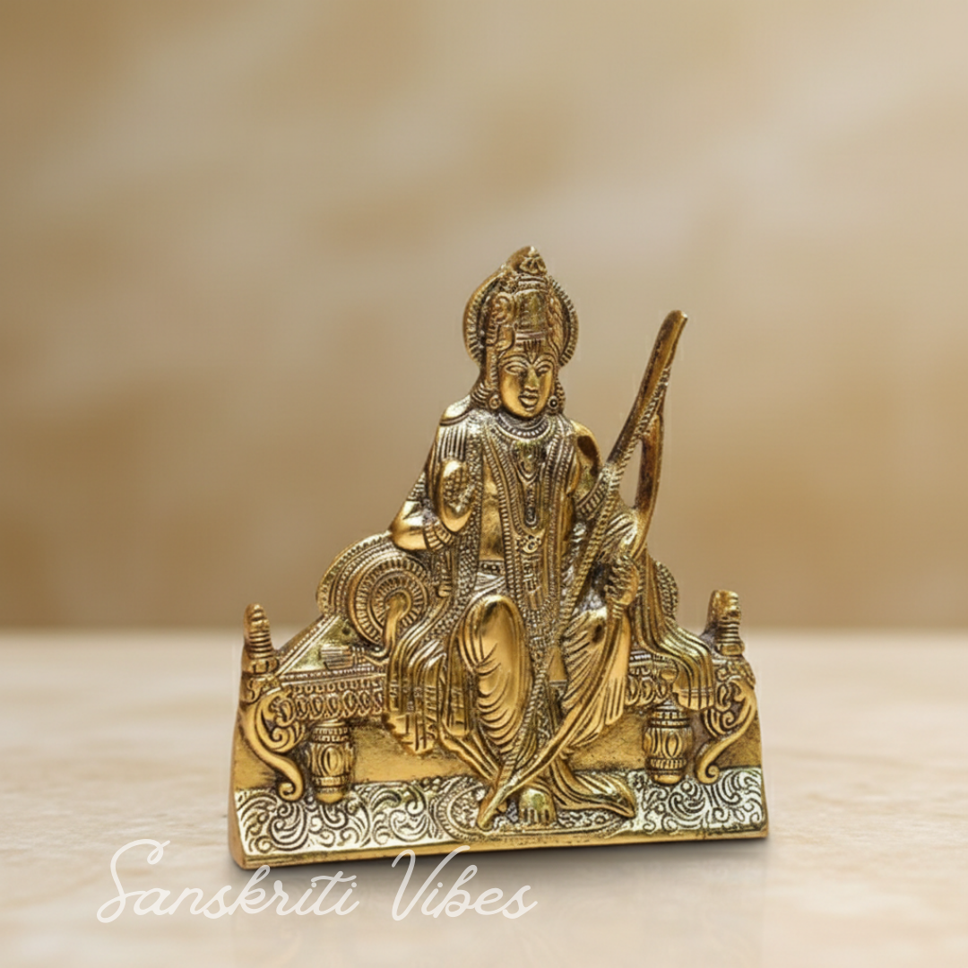 Metal Shree Ram Architectural Model Prabu Shri Ram Bhumi Ayodhya Showpiece for Home Decor, Office | Metal Showpiece Wall Hanging - Retail Maharaj