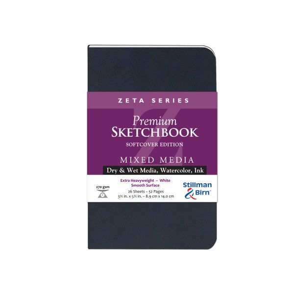 Stillman Birn Zeta Series Extra Heavyweight Smooth Paper Sketchbook Open Stock - Retail Maharaj