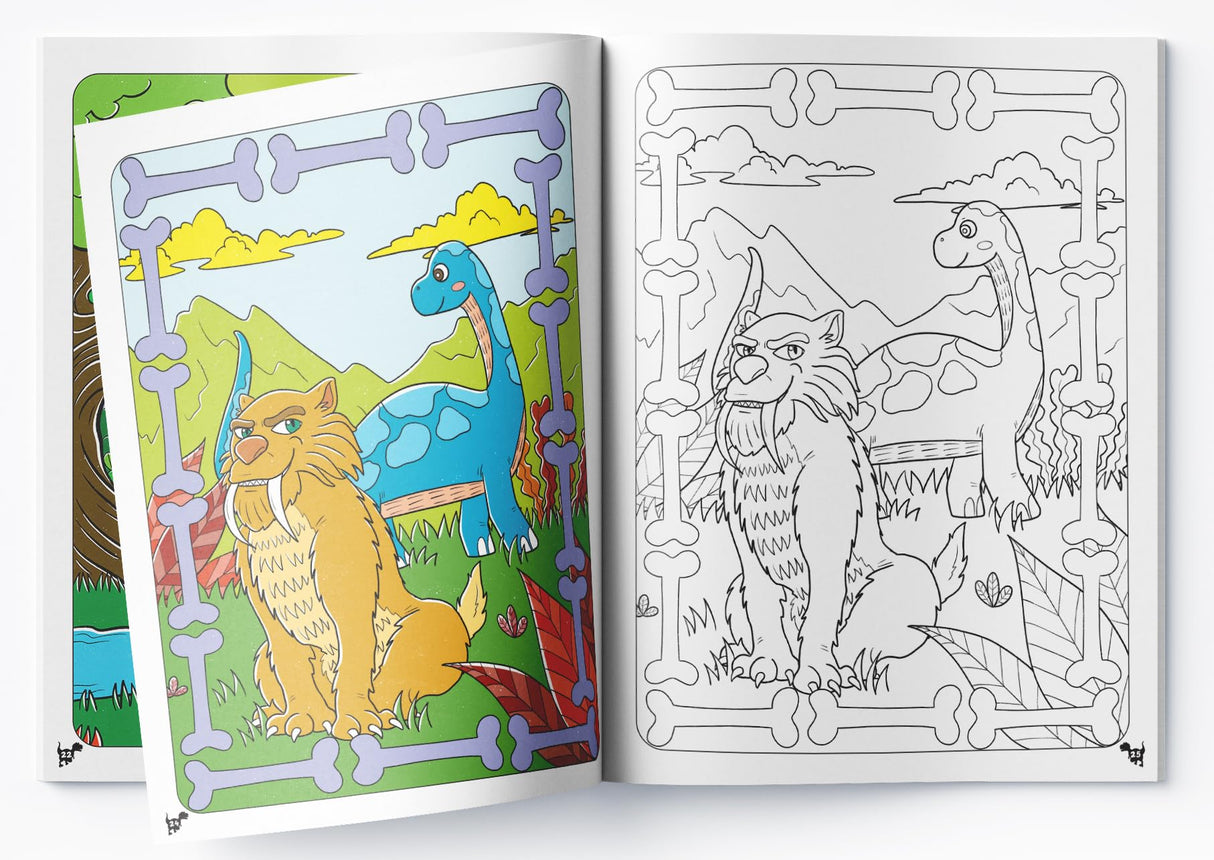 Cool Dinosaur Copy Coloring Book For Kids - Retail Maharaj