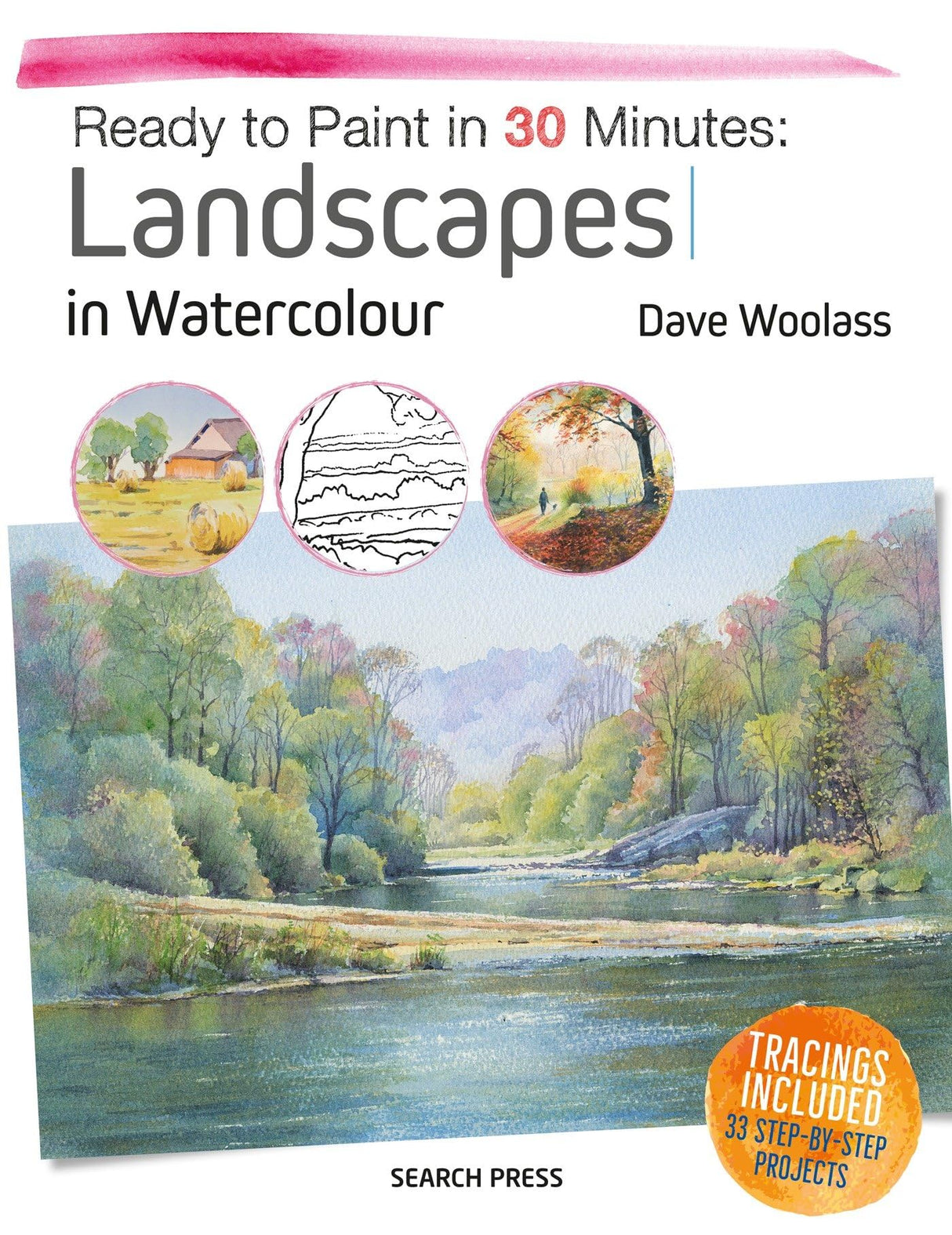 Ready to Paint in 30 Minutes: Landscapes in Watercolour: Landscapes in Watercolour, Tracings Included: 33 Step-by-Step Projects - Retail Maharaj