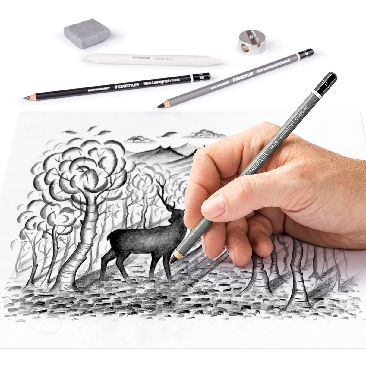 Staedtler Design Journey Charcoal Drawing Set – 12 Pieces - Retail Maharaj