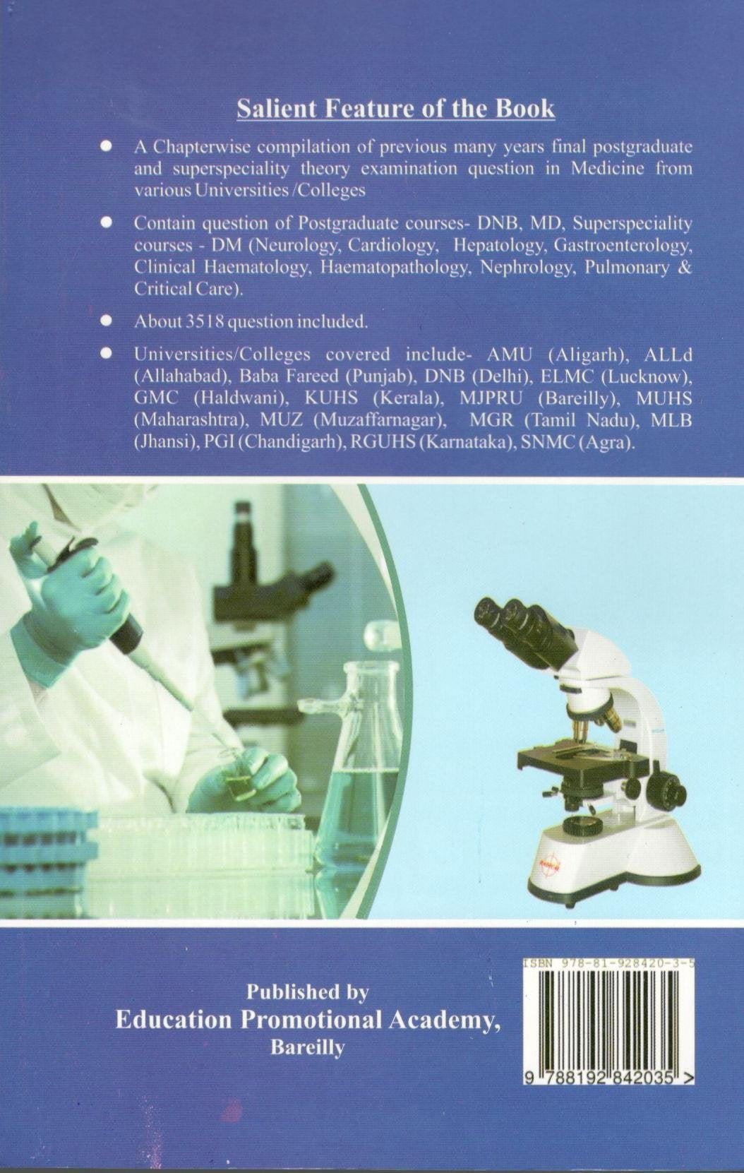 Previous Years Question Papers for Postgraduate & Superspeciality Medicine Examinations - Retail Maharaj