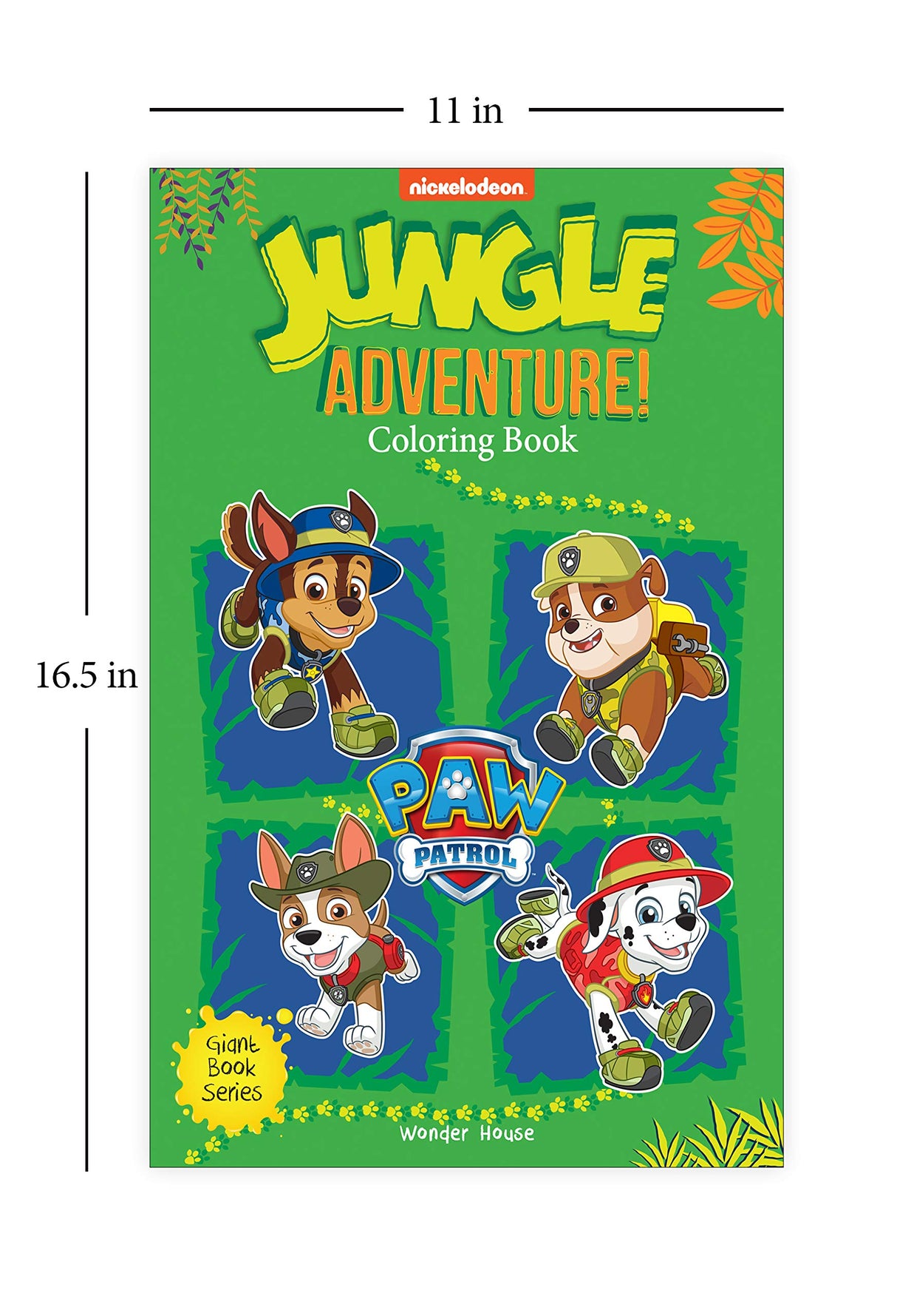 Jungle Adventure! : Paw Patrol Giant Coloring Book For Kids - Retail Maharaj