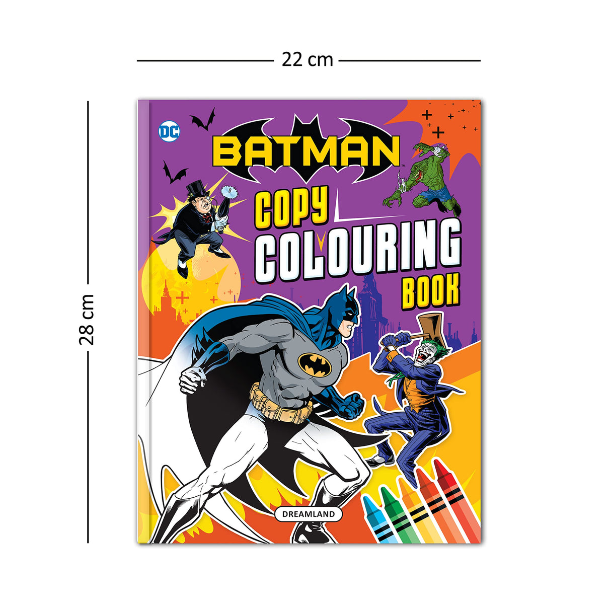 Batman Copy Colouring and Activity Books Pack with Stickers for Kids Ages 2-8 – Set of 5 Fun Superhero Books with Colouring, Puzzles, Creative Activities & Hand-Eye Coordination Exercises - Retail Maharaj