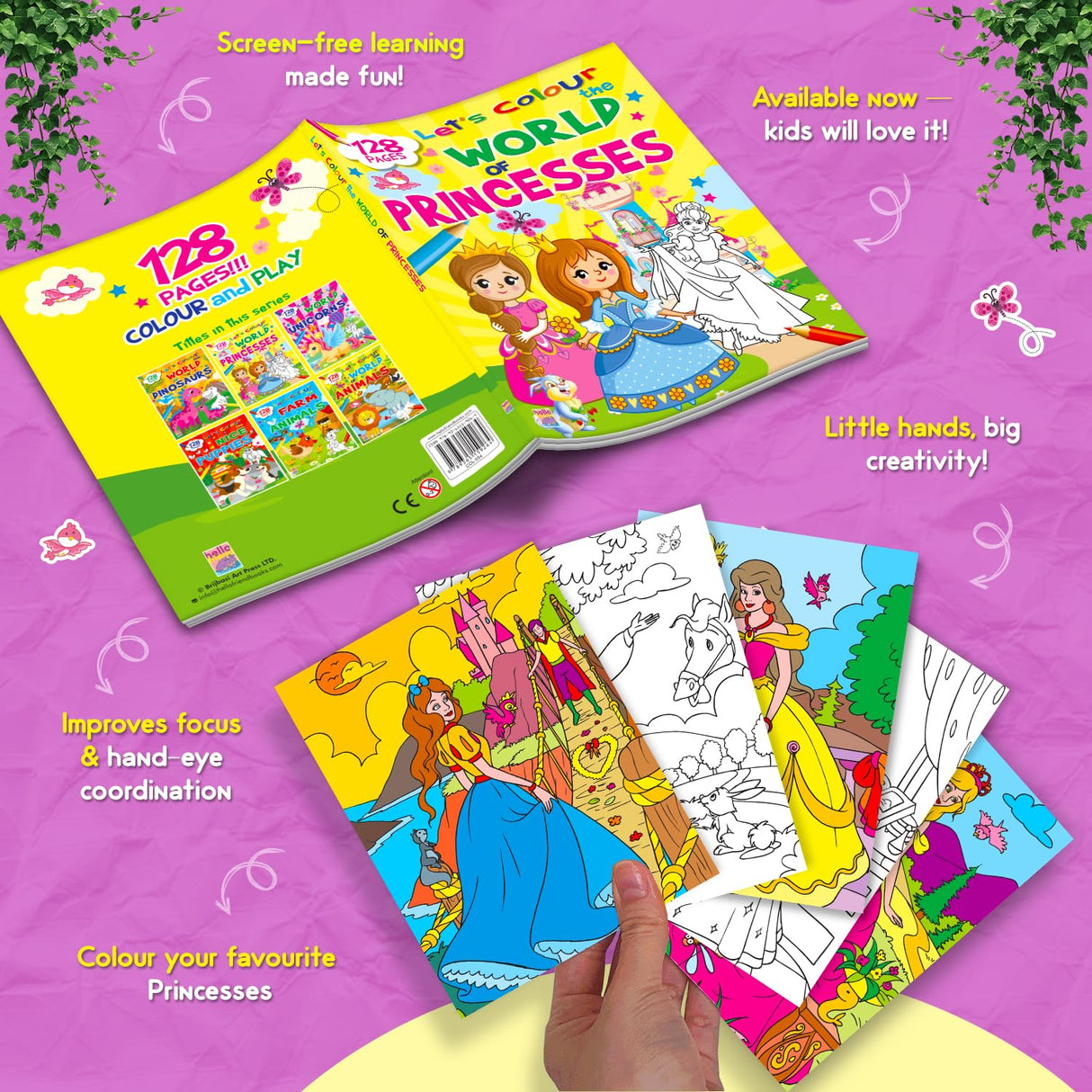 Letโs Colour the World of Princesses: Activity & Colouring Book for Kids Ages 3โ9 | Perfect Gift for Drawing, Painting & Creativity | Premium Paper Quality - Retail Maharaj