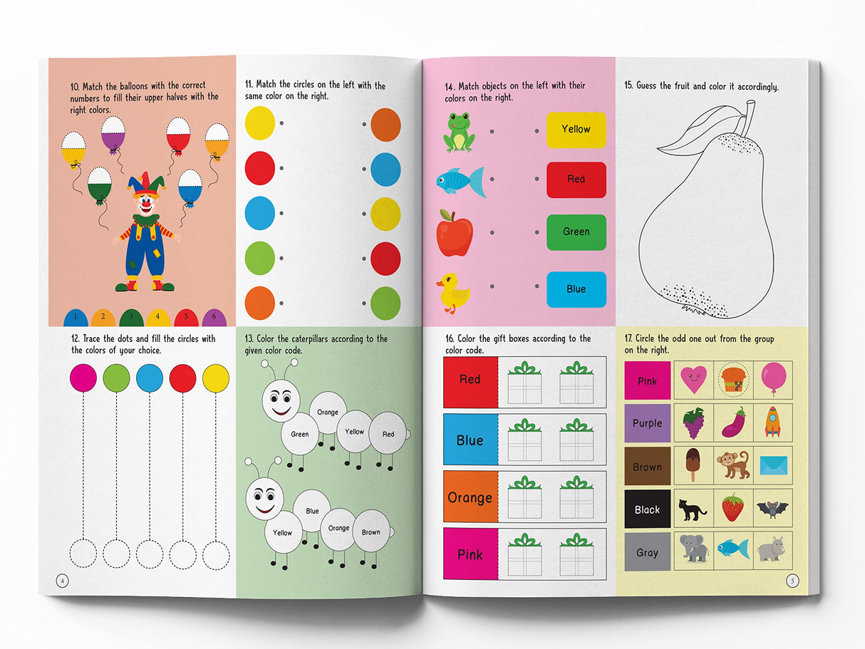 201 Brain Booster Activity Book - Fun Activities and Exercises For Children | Tracing & Pattern, Colors & Shapes, Maze | Ages 5 and up | 1.5 hours of fun time - Retail Maharaj