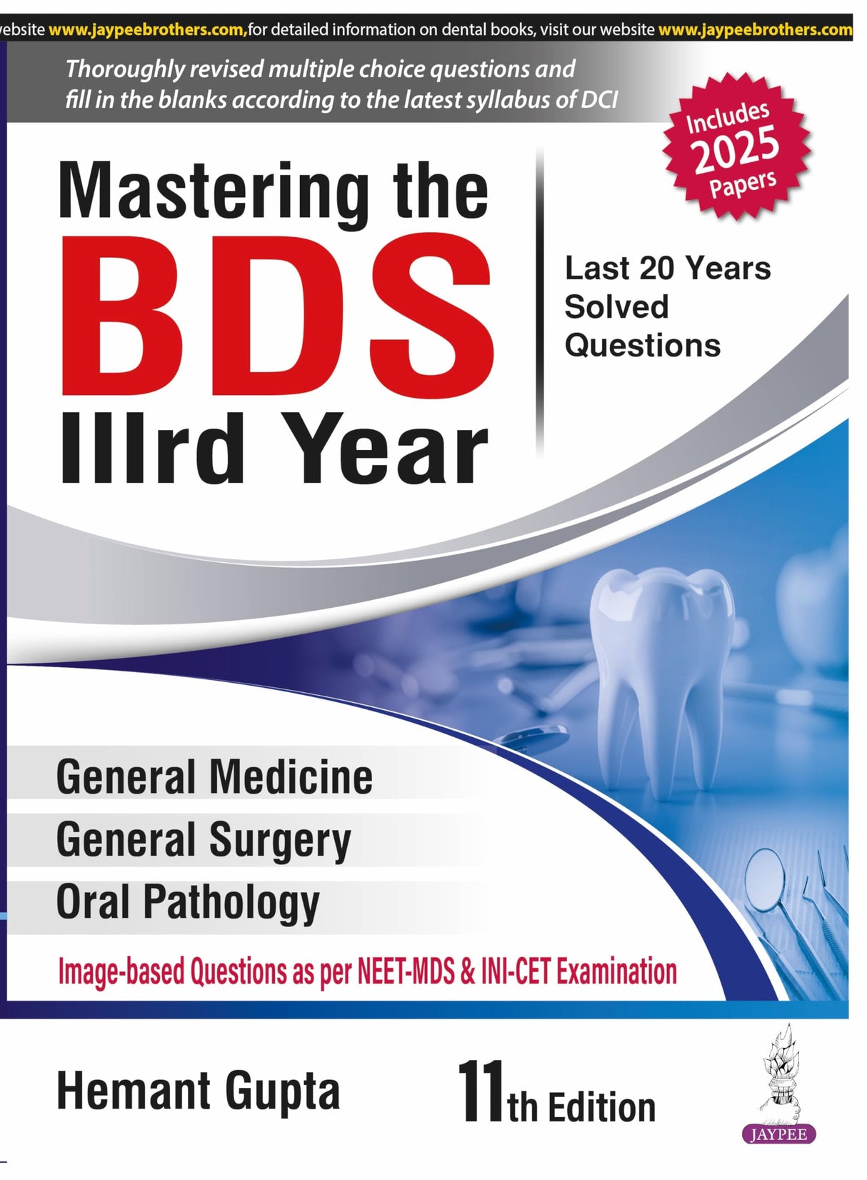 MASTERING THE BDS IIIRD YEAR (LAST 20 YEARS SOLVED QUESTIONS) - Retail Maharaj