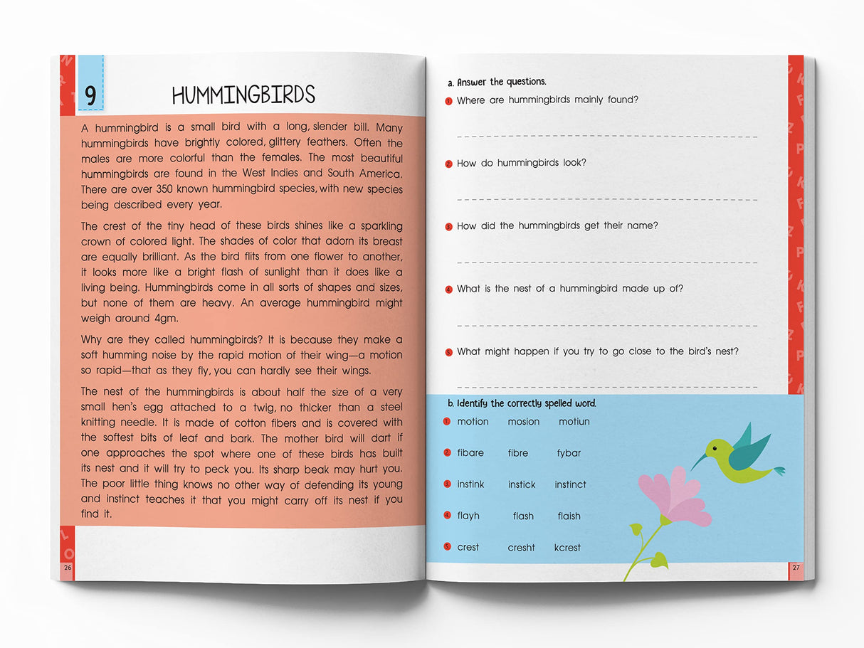 Super Fun Reading Comprehension Workbook: Level 2 | Activity Book for Kids | Ages 7–9 | Strengthen Reading & Thinking Skills with Engaging Passages - Retail Maharaj