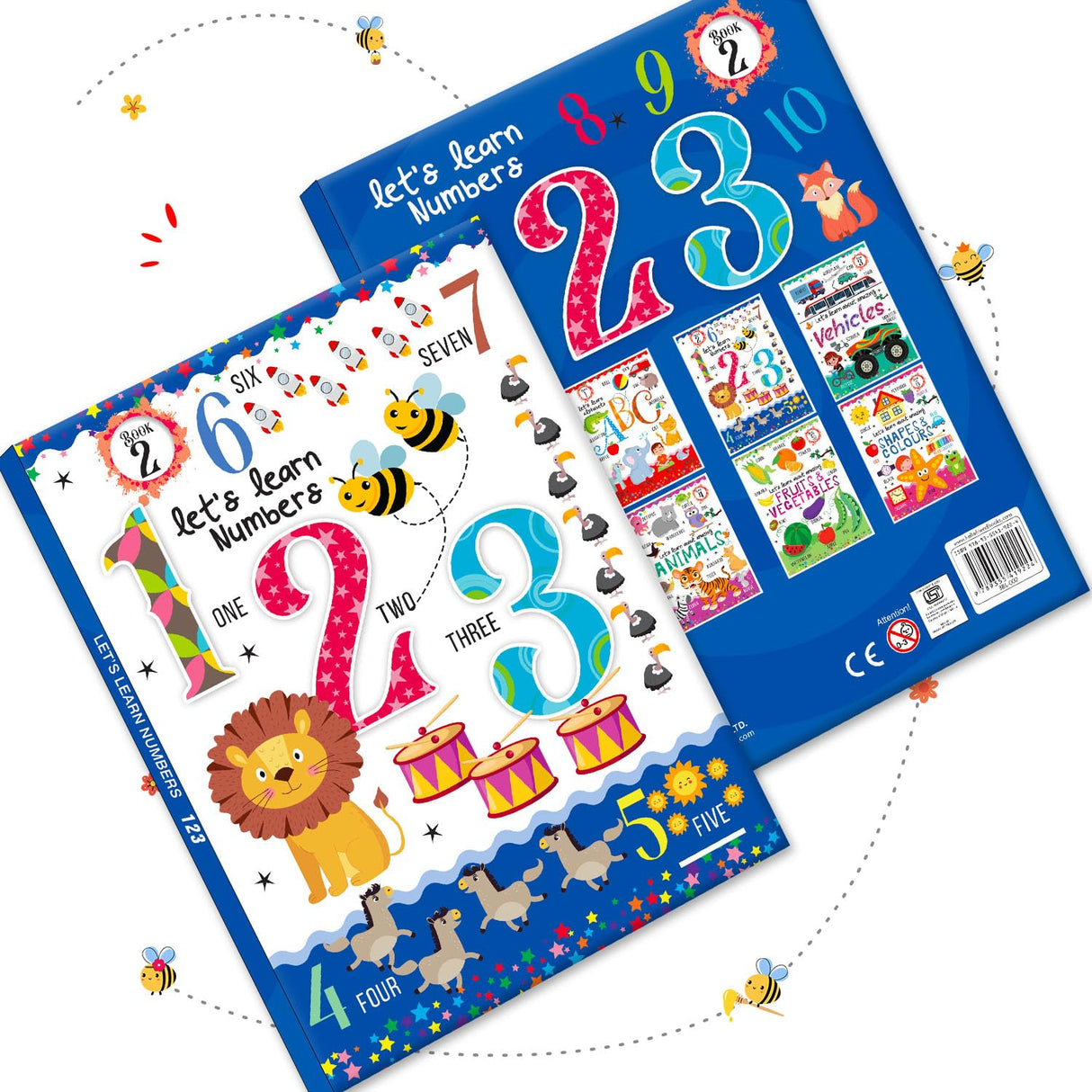 Hello Friend Books Let's Learn Giant Board Book: Numbers - Large Board Book with Beautifully Illustrated Images for Children to Learn - Retail Maharaj