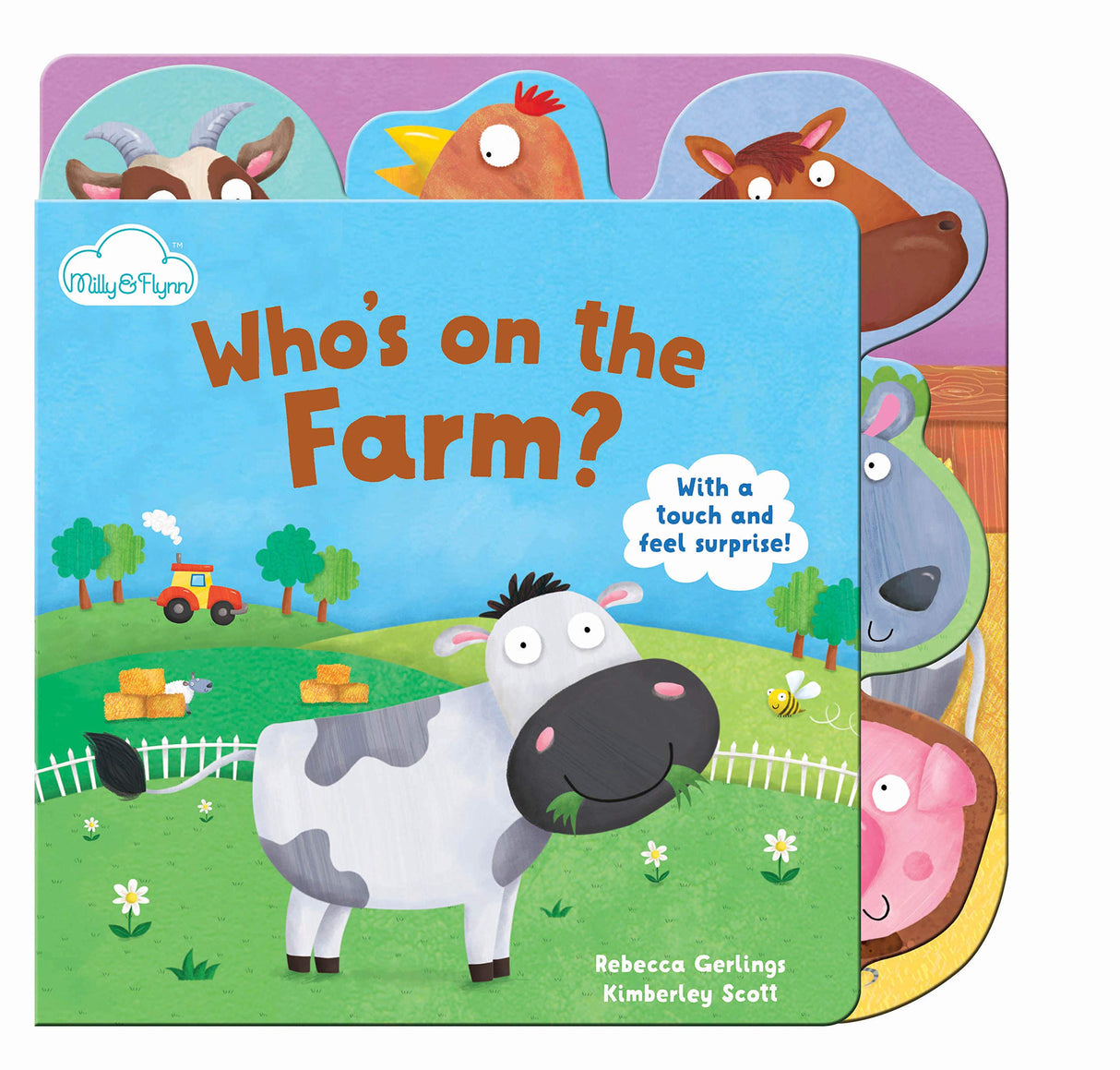 WHO'S ON THE FARM?: 1 (Touch-and-feel Tabbed Board Book) - Retail Maharaj