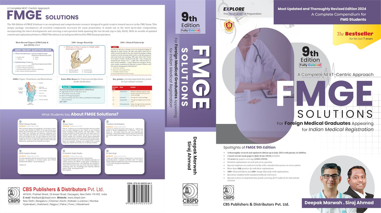 A Complete Next Centric Approach Fmge Solutions For Foreign Medical Graduates Appearing For Indian Medical Registration 9Ed (Pb 2025) - Retail Maharaj