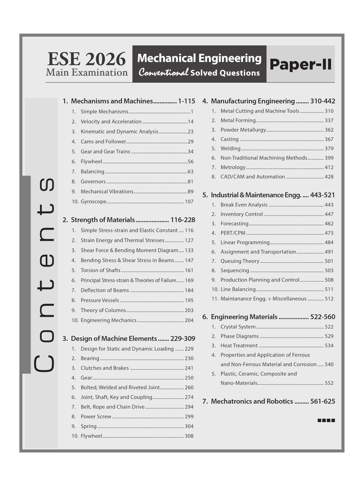 ESE 2026: Mains Examination: Mechanical Engineering (ME) Volume-II Chapterwise & Topicwise Conventional Solved Papers | 25 Years Solved PYQs 2001-2025 | Engineering Services Examination | Fully Solved - Retail Maharaj