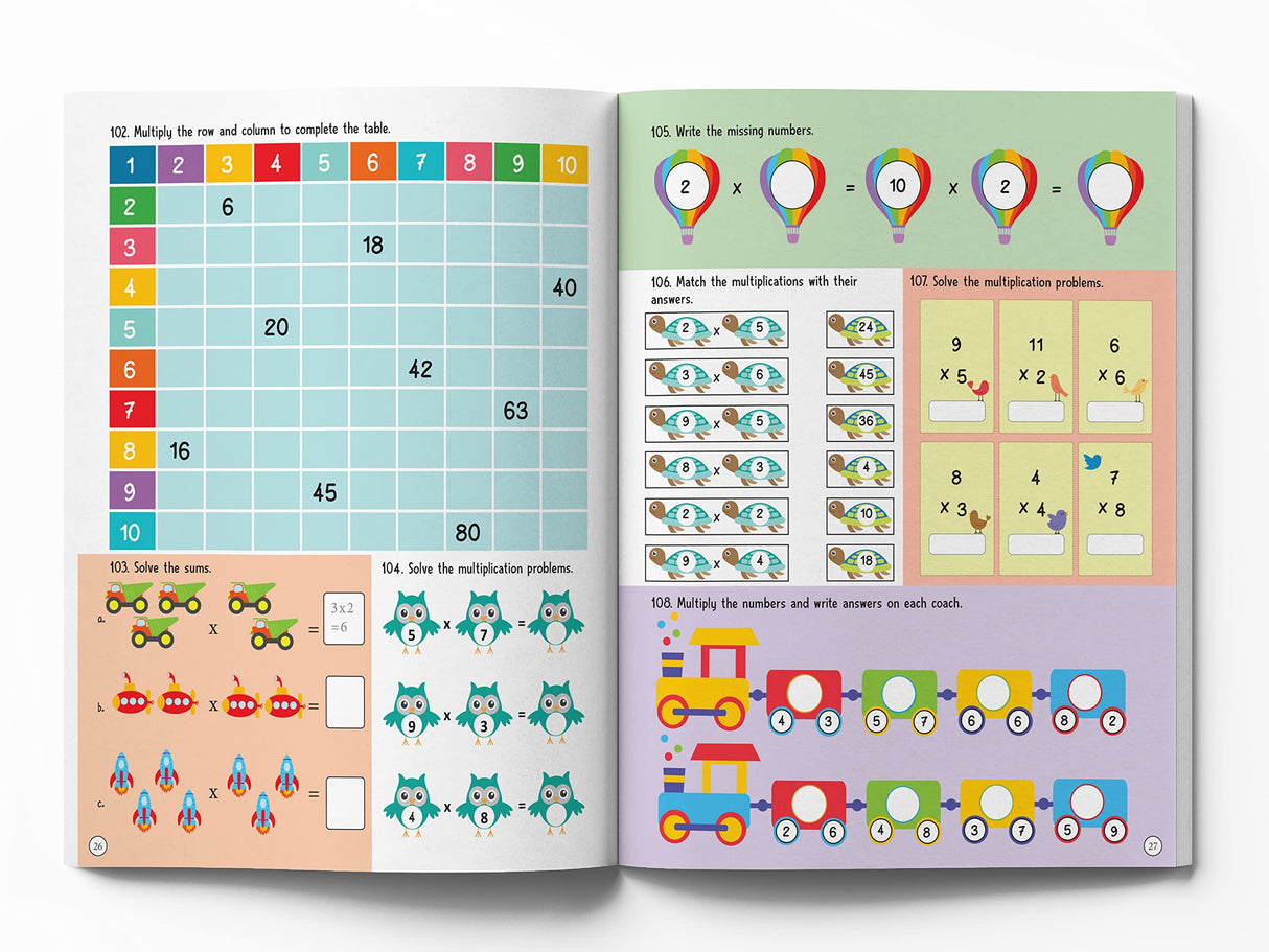 201 Maths Activity Book: Fun Activities and Practice Sheets | Learn Counting, Addition & Subtraction | Ages 4–7 | 3 Hours of Interactive Learning - Retail Maharaj