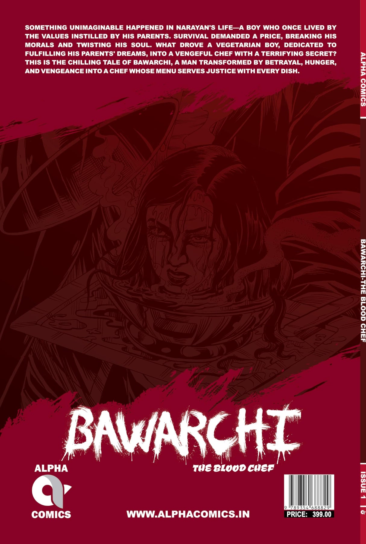 Alpha Comics | Bawarchi | The Blood Chef | Issue 1 | Graphic Novel | New Release | English | Paperback - Retail Maharaj