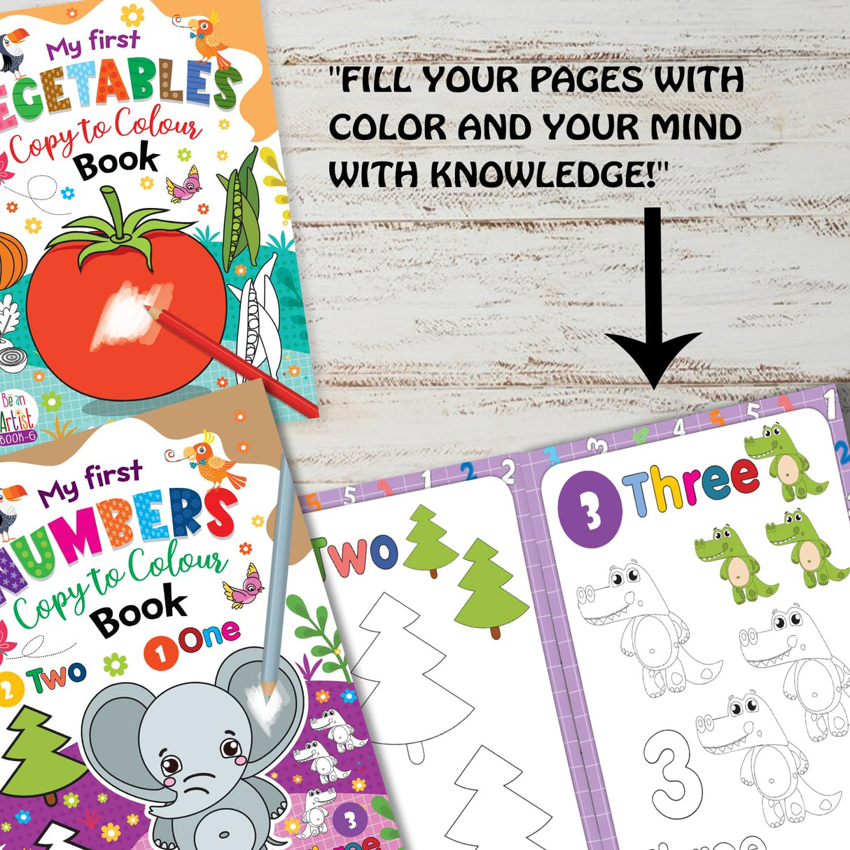 My First Early Learning Copy of Colouring Big 10 in 1 Collection Fun Activity Books for Kids, Children and Toddlers (Ages 2+ years) (Pack of 10) - Retail Maharaj