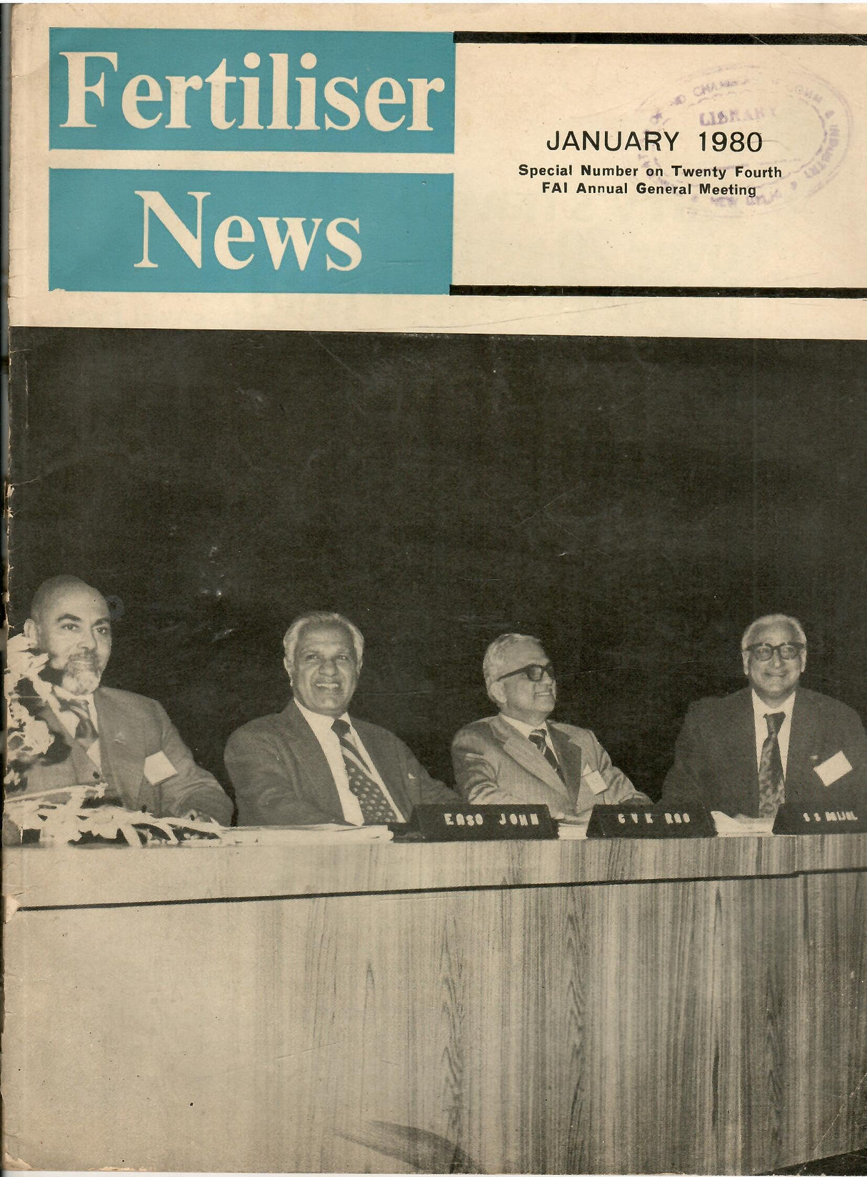 Fertiliser News Vol.25 , Nos. 1 , 2 , 3 , 4 , 5 , 6,7,8,9,10,11 &12 ( January 1980 to December 1980 ) ( Set Of 12 Books )