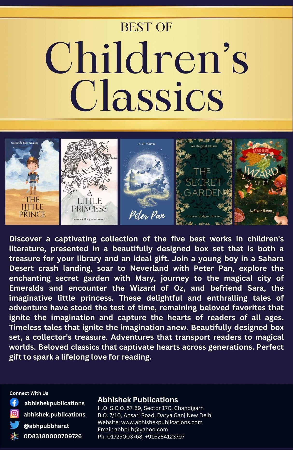 Best of Children's Classics : Perfect Gift Set for Kids (Set of 5 Books): Box set - Retail Maharaj