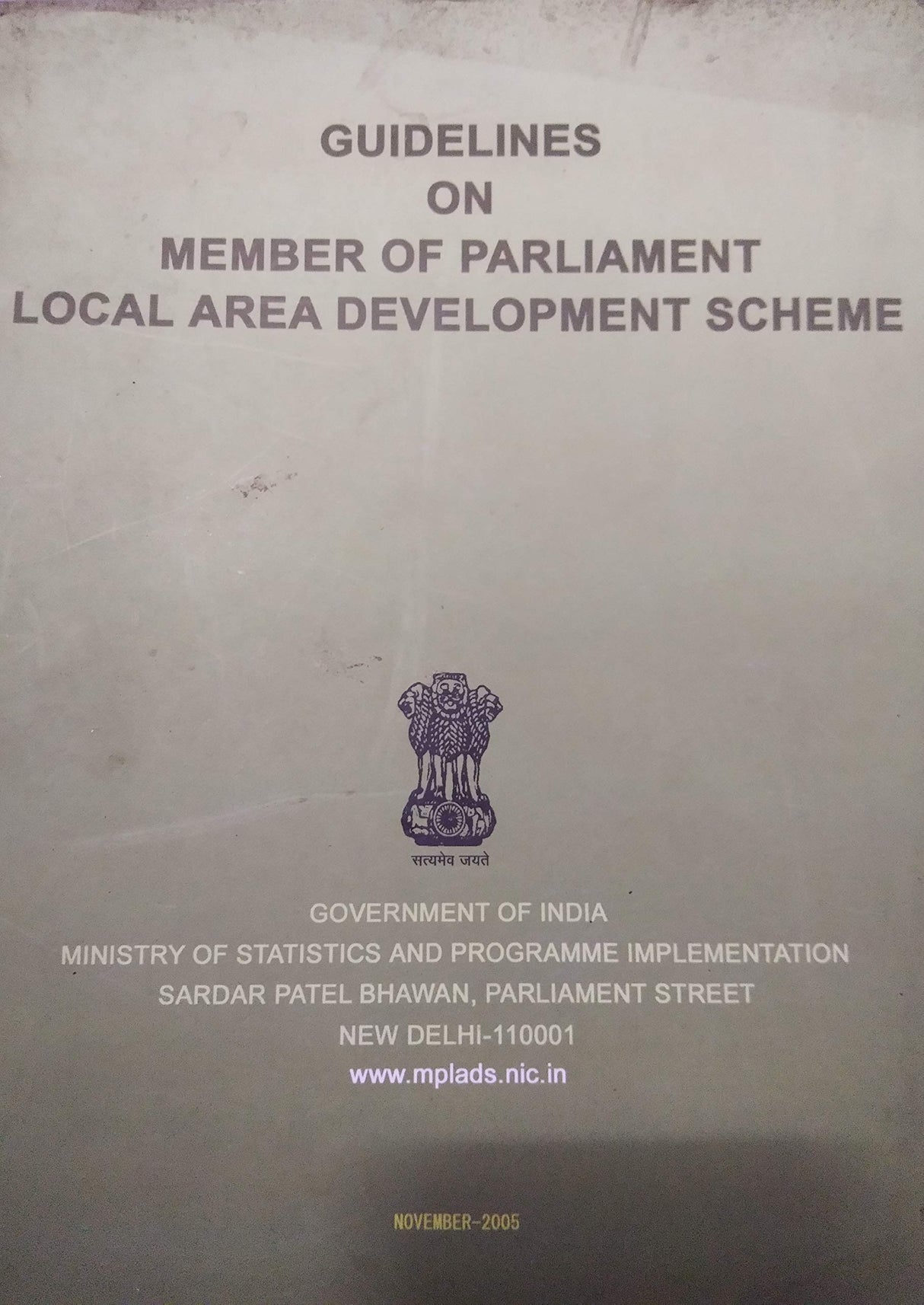 Guidelines on Member of Parliament Local Area Development Scheme